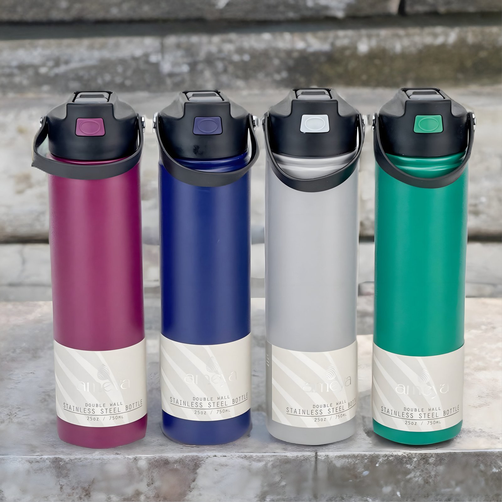 Ameva stainless steel bottle Ameva stainless steel bottle - Image 1