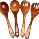 Plastic & Wooden Cuttlery Set