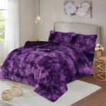 4 PCS Quilt Shaggy Set