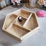 Wood dry food tray